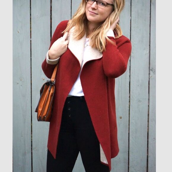 Ann Taylor Loft Cashmere Cardigan coatigan - Picture 1 of 8